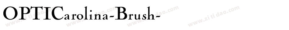 OPTICarolina-Brush字体转换