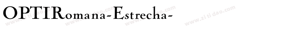 OPTIRomana-Estrecha字体转换