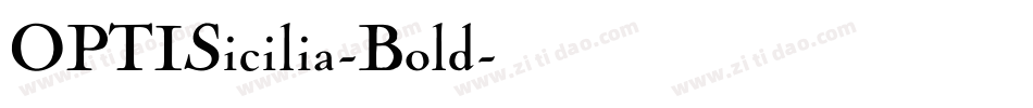 OPTISicilia-Bold字体转换