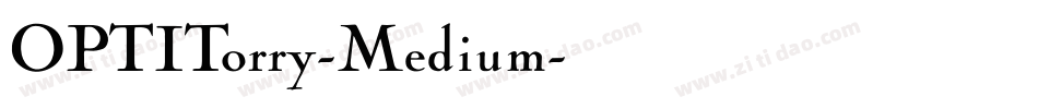 OPTITorry-Medium字体转换