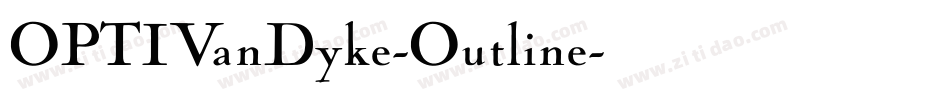 OPTIVanDyke-Outline字体转换