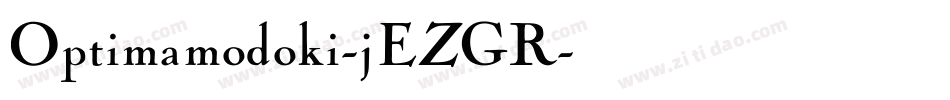 Optimamodoki-jEZGR字体转换