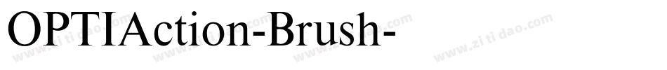 OPTIAction-Brush字体转换