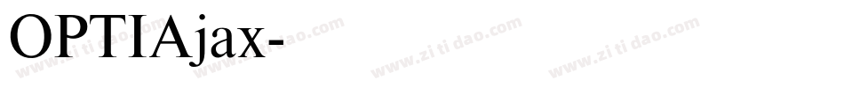 OPTIAjax字体转换