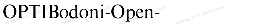 OPTIBodoni-Open字体转换