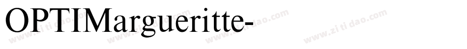 OPTIMargueritte字体转换