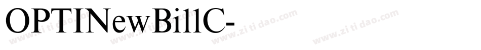 OPTINewBillC字体转换