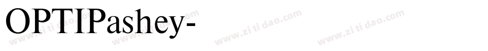 OPTIPashey字体转换