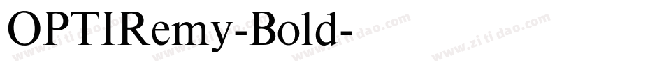 OPTIRemy-Bold字体转换