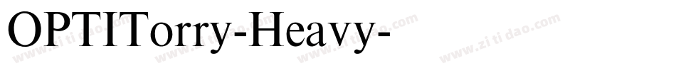 OPTITorry-Heavy字体转换