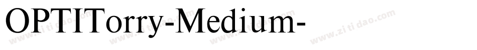 OPTITorry-Medium字体转换