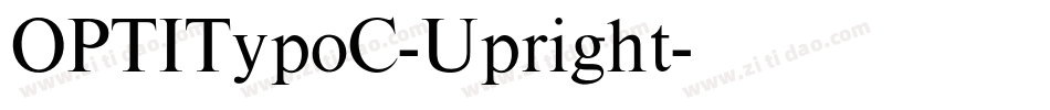 OPTITypoC-Upright字体转换