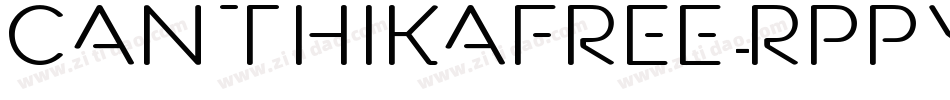 CanthikaFree-RppyV字体转换