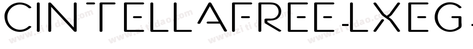 CintellaFree-LxeG字体转换