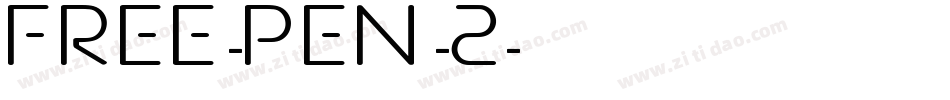 Free-Pen-2字体转换