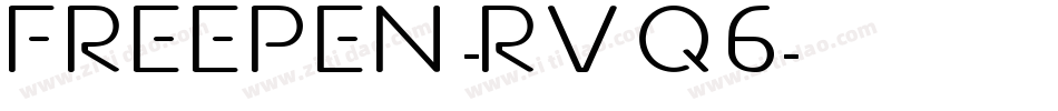 FreePen-RVq6字体转换