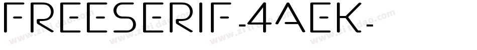FreeSerif-4aeK字体转换