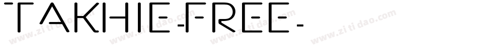 Takhie-Free字体转换