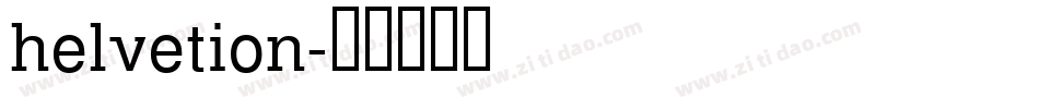 helvetion字体转换
