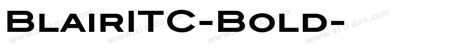 BlairITC-Bold字体转换