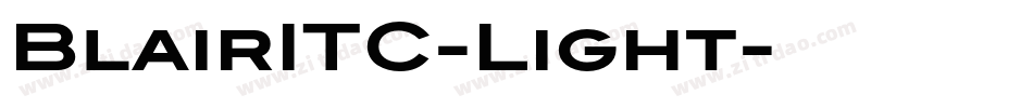 BlairITC-Light字体转换