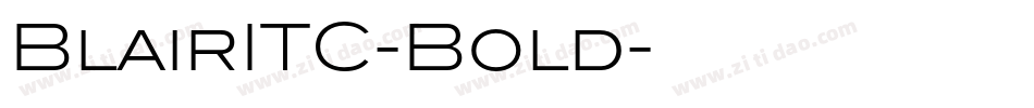 BlairITC-Bold字体转换