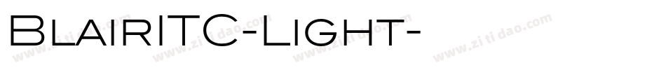 BlairITC-Light字体转换