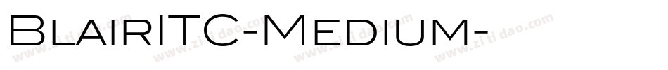 BlairITC-Medium字体转换