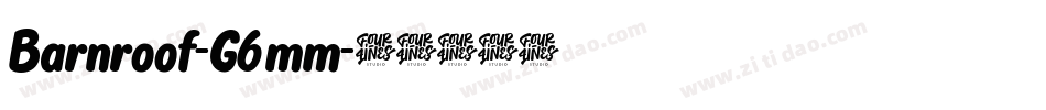 Barnroof-G6mm字体转换