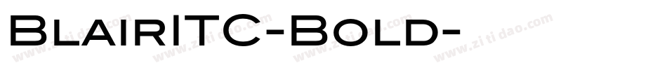 BlairITC-Bold字体转换