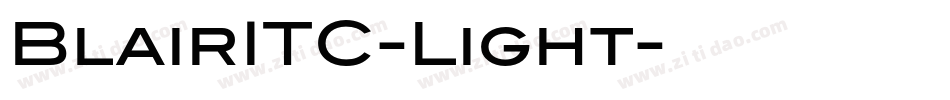 BlairITC-Light字体转换