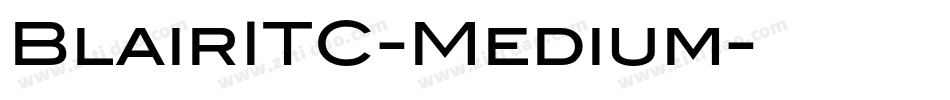 BlairITC-Medium字体转换