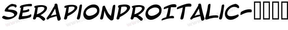 SerapionProItalic字体转换
