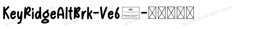 KeyRidgeAltBrk-Ve60字体转换