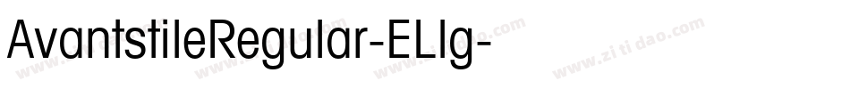 AvantstileRegular-ELlg字体转换