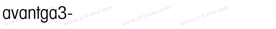 avantga3字体转换