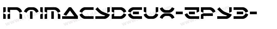 IntimacyDeux-Zpy3字体转换