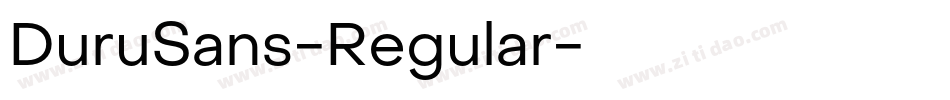 DuruSans-Regular字体转换