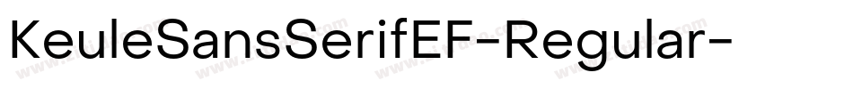 KeuleSansSerifEF-Regular字体转换
