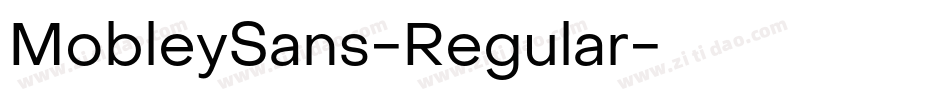 MobleySans-Regular字体转换