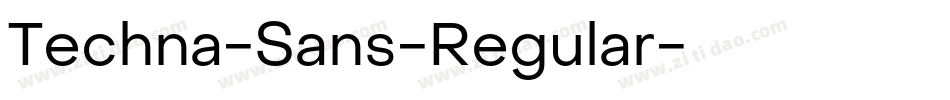 Techna-Sans-Regular字体转换
