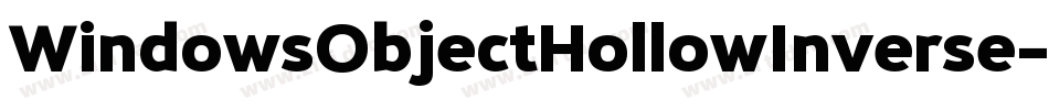 WindowsObjectHollowInverse-8Mey2字体转换