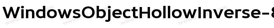 WindowsObjectHollowInverse-8Mey2字体转换