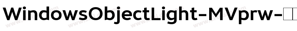 WindowsObjectLight-MVprw字体转换