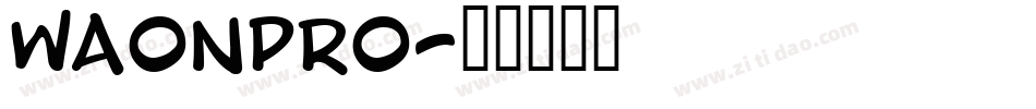 WaonPro字体转换