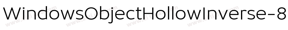 WindowsObjectHollowInverse-8Mey2字体转换
