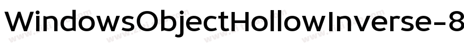 WindowsObjectHollowInverse-8Mey2字体转换