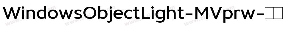WindowsObjectLight-MVprw字体转换
