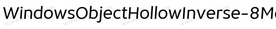 WindowsObjectHollowInverse-8Mey2字体转换