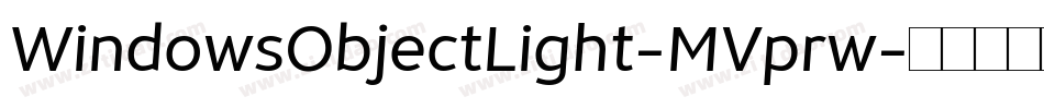 WindowsObjectLight-MVprw字体转换